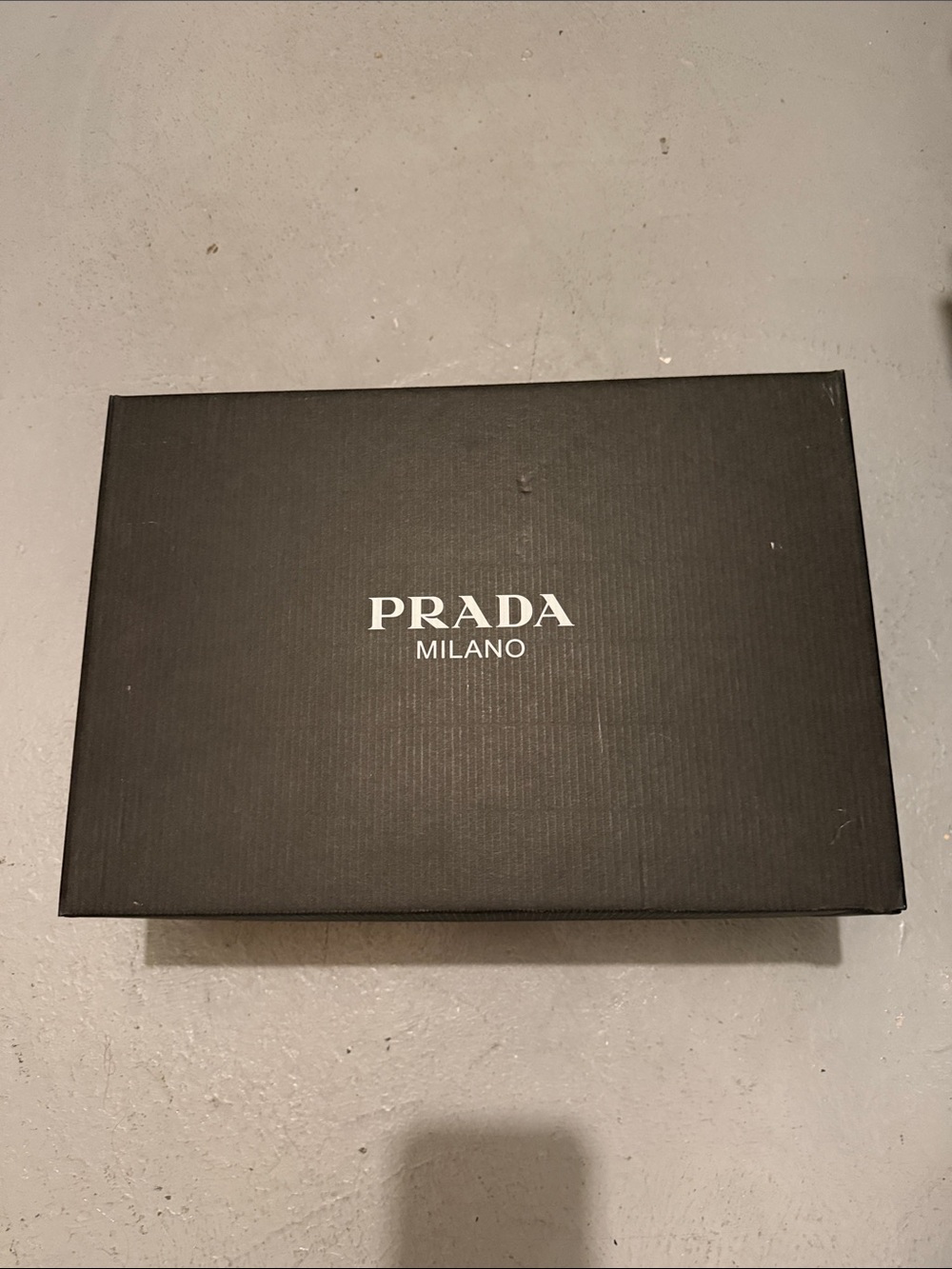 Prada Black Milano Logo Box